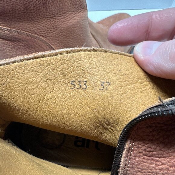 The Art Company Booties Ankle Boots Woman 37 Leather Suede Brown - Picture 7 of 8